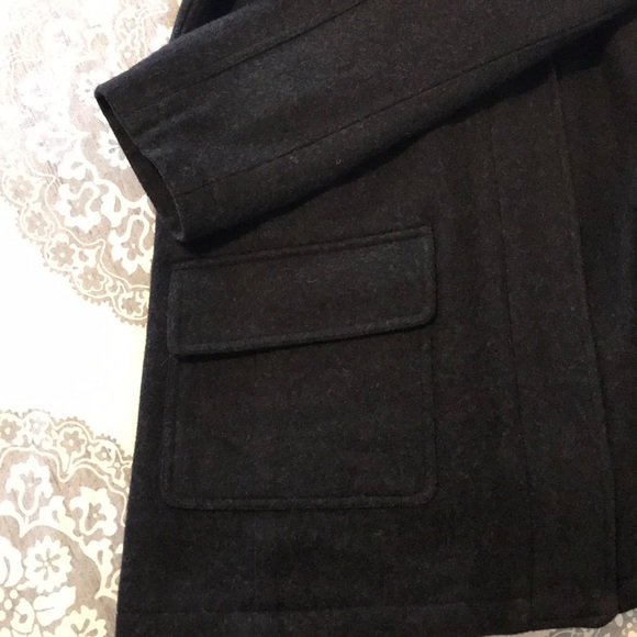 Heavy, wool hooded coat jacket - Picture 3 of 12